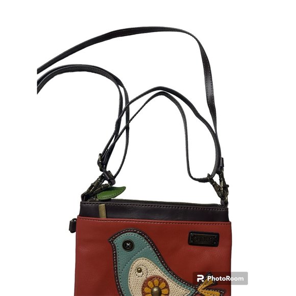Chala Crossbody Leather Bird Bag 2 Adjustable STraps - Picture 9 of 10